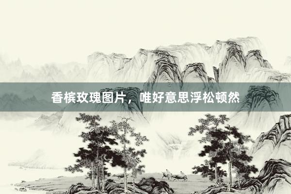 香槟玫瑰图片，唯好意思浮松顿然